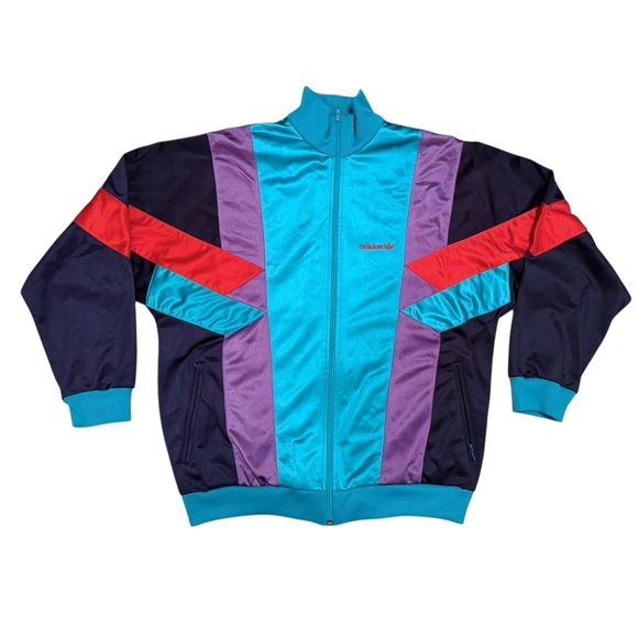 adidas Other - Adidas Vintage Y2K Jacket Tracksuit Multicolor Color Block Size L Men’s Winged